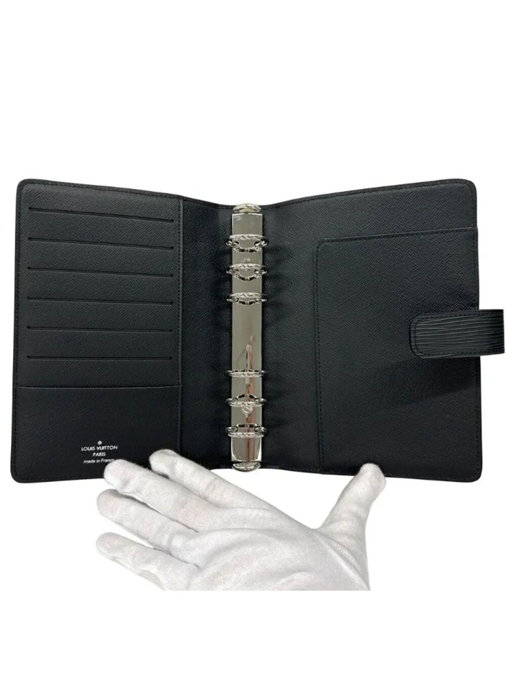 Louis Vuitton Pocket Bookcover Epi MM Noir Black Agenda